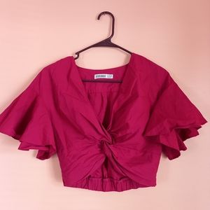 Zara Crop Top | z1975 Denim Collection Hot Pink